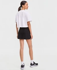 Calvin Klein Performance Womens Boxy Cropped Logo Tee Pull On Skort