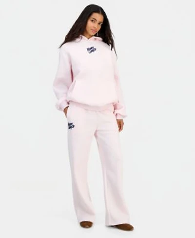 The Happy Camp3r Womens Puff Series Hooded Sweatshirt Wide Leg Sweatpant Matched Set