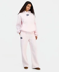 The Happy Camp3r Womens Puff Series Hooded Sweatshirt Wide Leg Sweatpant Matched Set