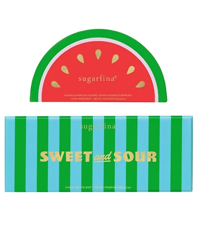 Sugarfina Sweet Escape Sweet and Sour Bento Box and Watermelon Bento Box, 2-Box Set
