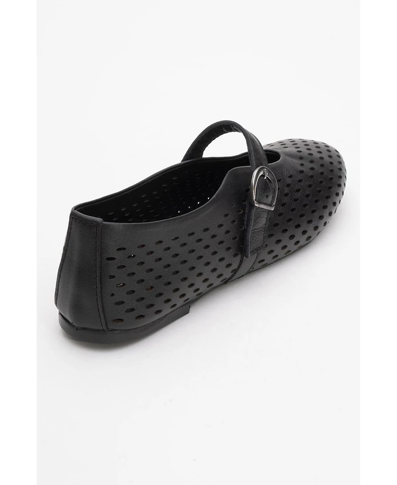 Forever & Always Shoes Women Arian Leather Ballet Flat