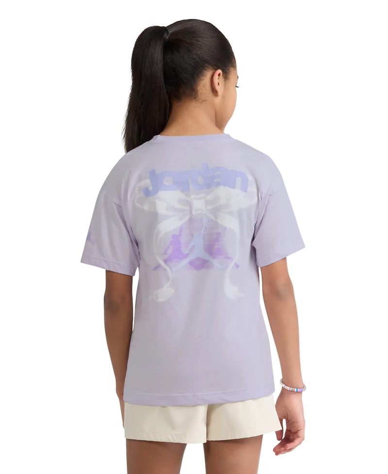 Jordan Girls' 7-16 Bow Short-Sleeve T-Shirt