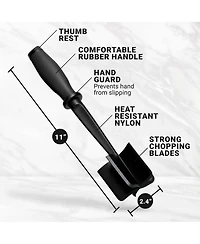 2 Pack Ground Beef Chopper Tool Hamburger Smasher