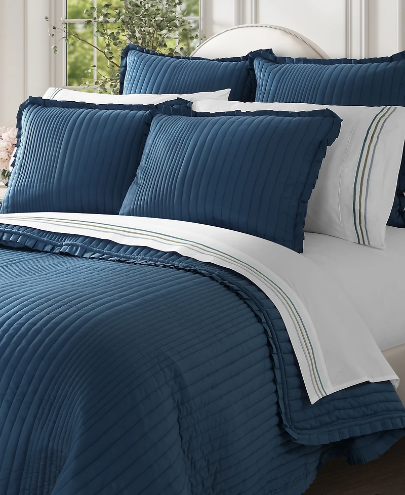 Piper & Wright Meadow Solid 3-Pc. Quilt Set, Full/Queen