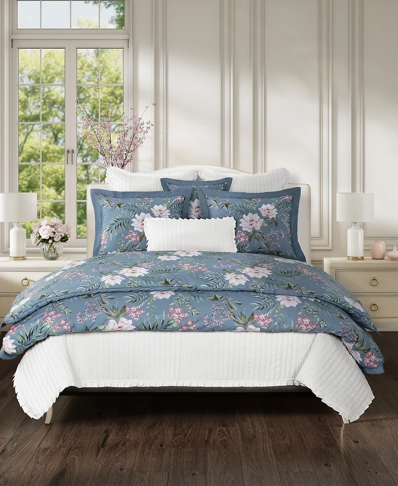 Piper & Wright Savannah 3-Pc. Cotton Floral Comforter Set, Full/Queen