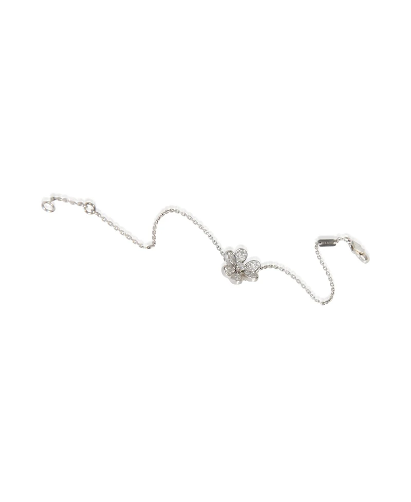 Pre-Owned Van Cleef & Arpels White Gold Diamond Mini Model Frivole Bracelet