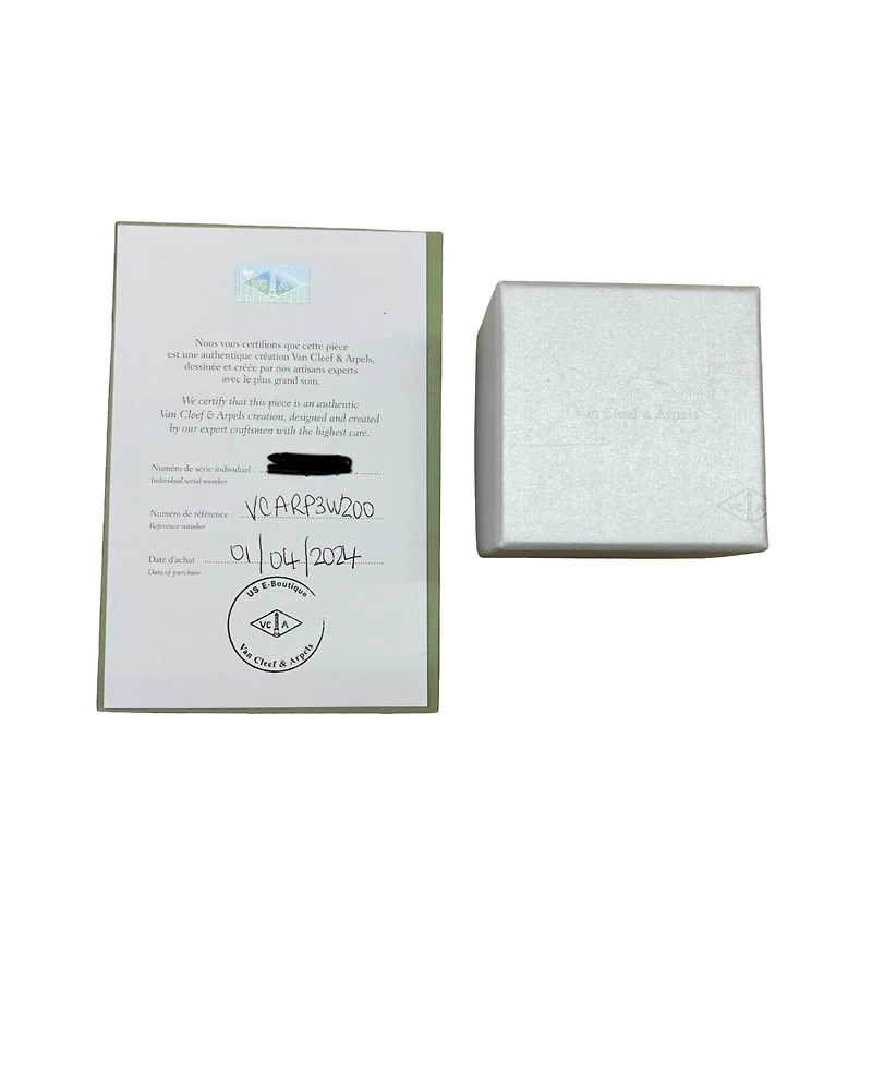 Pre-Owned Van Cleef & Arpels White Gold Diamond Mini Model Frivole Bracelet