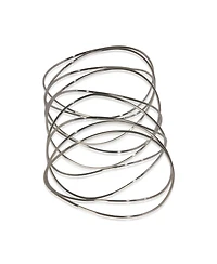 Pre-Owned Tiffany & Co White Gold Elsa Peretti 9 Row Wave Bracelet