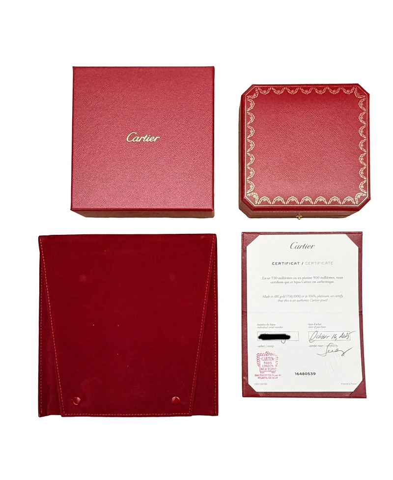 Pre-Owned Cartier White Gold Diamond Small Model D'amour Pendant