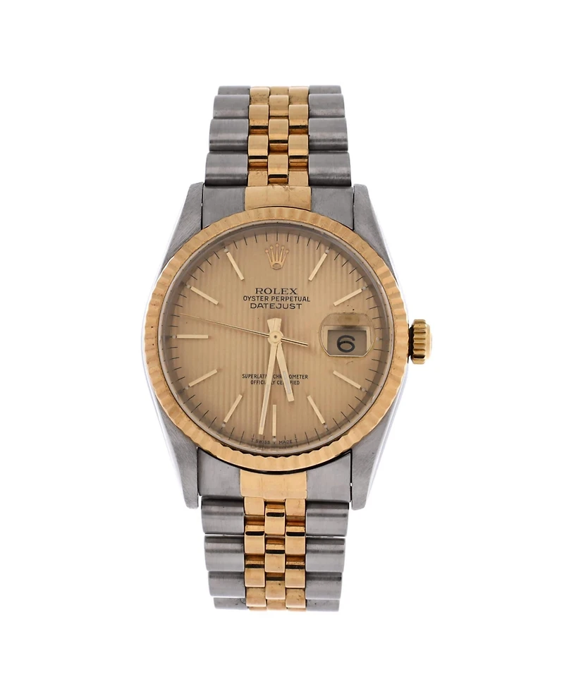 Pre-Owned Rolex Oyster Perpetual Datejust Automatic Watch in Stainless Steel and Gold 36mm