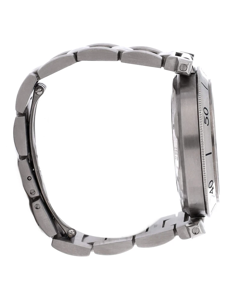 Pre-Owned Cartier Pasha de Cartier Gmt Power Reserve Automatic Watch in Stainless Steel 38mm