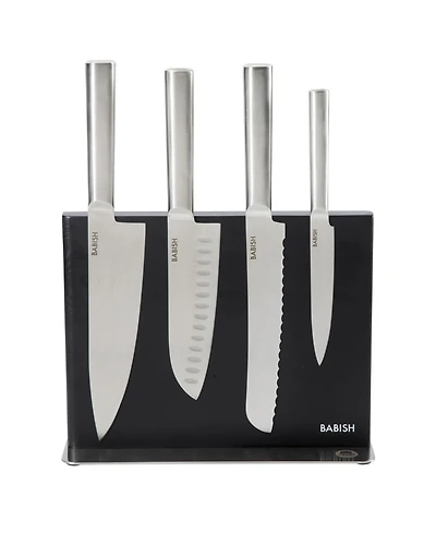 Babish 5 Piece 1.4116 German Steel Magnetic Knife Block Set