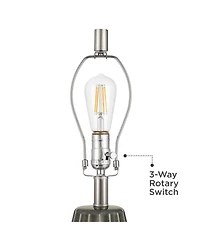 360 Lighting Olsen 26 1/2" High Stripe Ceramic Table Lamp with Dimmer