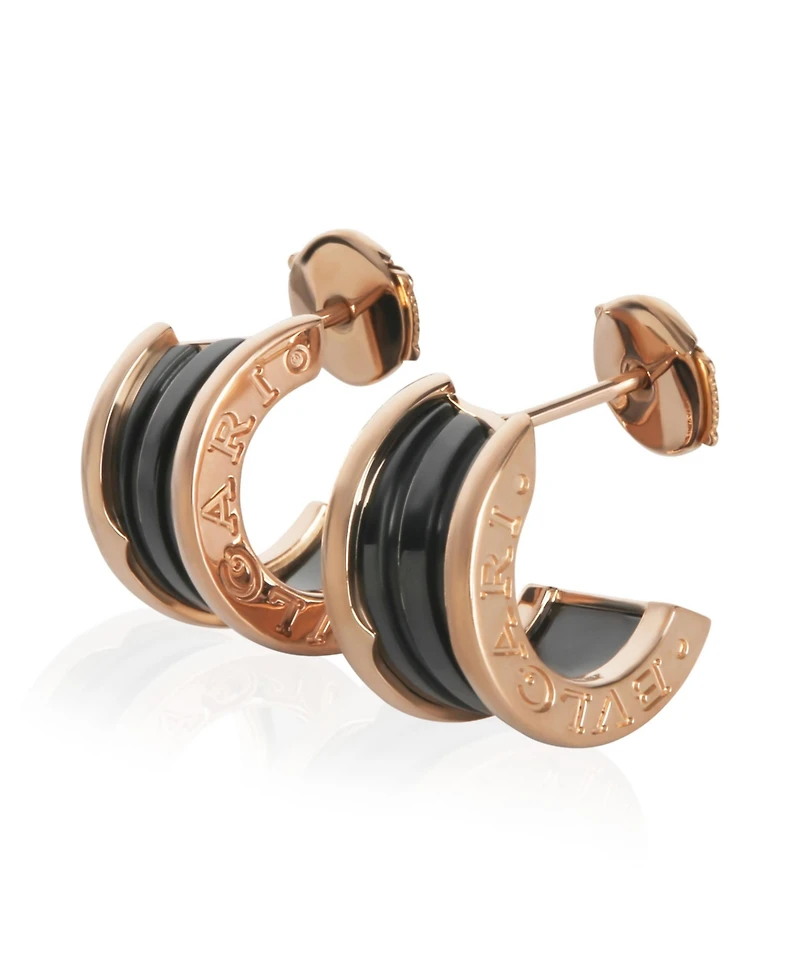 Pre-Owned Bvlgari Rose Gold B.zero1 Hoop Earrings
