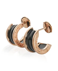 Pre-Owned Bvlgari Rose Gold B.zero1 Hoop Earrings
