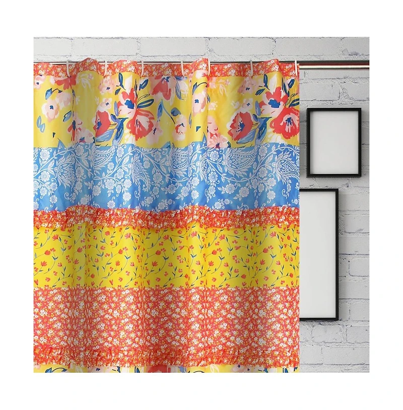 Greenland Home Fashions Skylar Ruffle-Embellished Shower Curtain