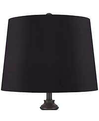 360 Lighting Lynn Modern Industrial Buffet Table Lamps 26" High Set of 2 Metal Faux Drum Shade for Bedroom Living Room Bedside