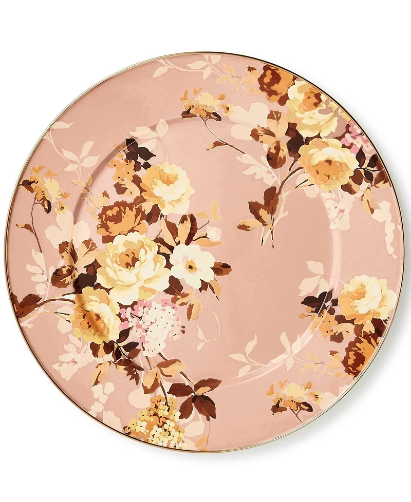 MacKenzie-Childs Wild Rose Mauve Serving Platter