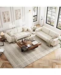 gaomon 83" Faux Leather Sofa