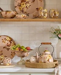 Mackenzie Childs Wild Rose Mauve Collection