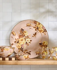 MacKenzie-Childs Wild Rose Mauve Serving Platter