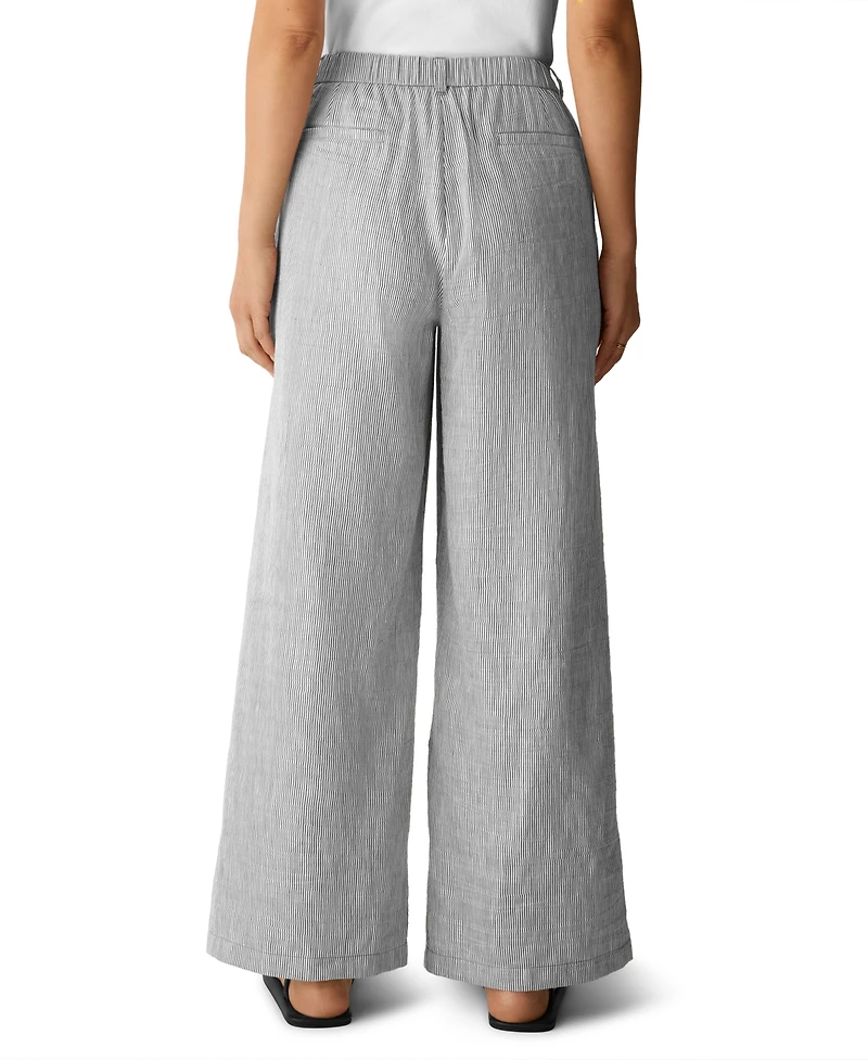 Eileen Fisher Women's High-Rise Wide-Leg Trousers