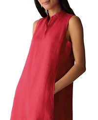Eileen Fisher Women's Sleeveless Split Collar Dress