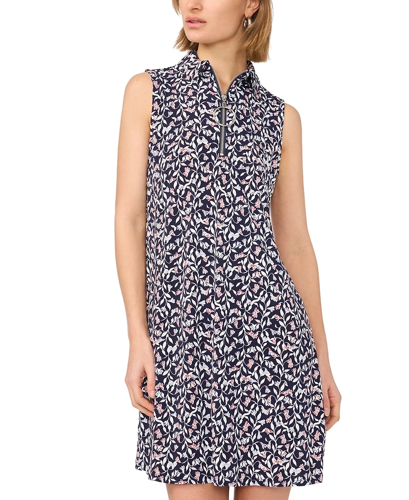 Msk Women's Sleeveless Zip Dress