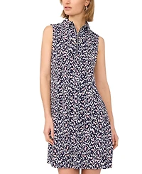 Msk Women's Sleeveless Zip Dress