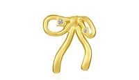 Rebl Jewelry Crystal Bow Stud Earrings