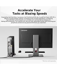 Lenovo ThinkCentre M70s Sff Desktop Intel Core Ultra 7 64GB Ram Intel Graphics 2TB Ssd Storage Windows 11 Pro