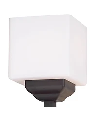 Franklin Iron Works Rustic Farmhouse Torchiere Floor Lamp with Usb Charging Port 4-Light 72 1/2" Tall