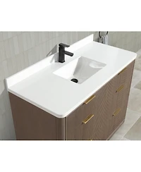 Ari Bath Aria 48" Bathroom Vanity Smoked Oak