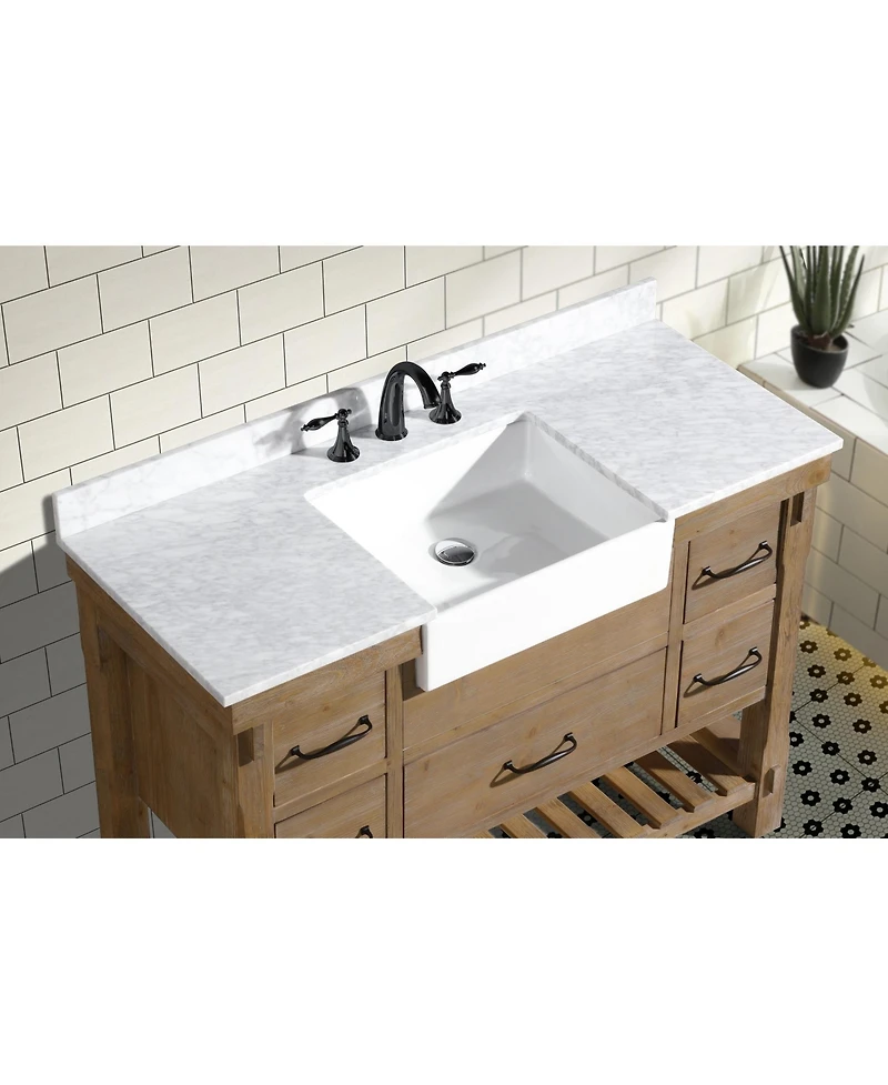 Ari Bath Marina 48" Bathroom Vanity Weathered Fir