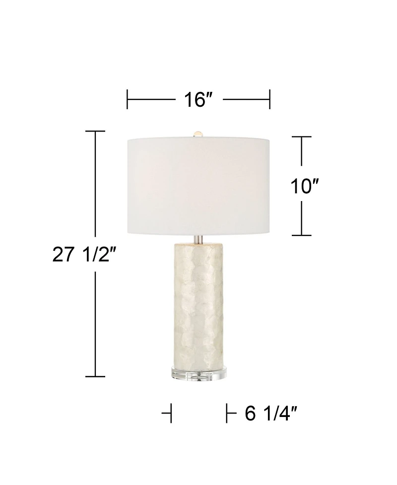 360 Lighting Marcus High Textured Cylinder 3-Way Table Lamp