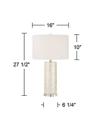 360 Lighting Marcus High Textured Cylinder 3-Way Table Lamp