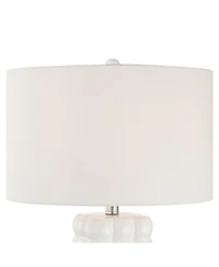 360 Lighting Norma 28" High Textured Bubble Ceramic Table Lamp with Dimmer