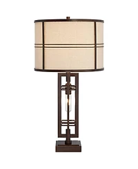 Franklin Iron Works Elias Modern Industrial Table Lamp 28" Tall