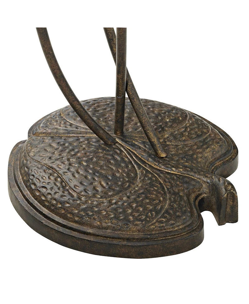 Franklin Iron Works Rustic Floor Lamp with Usb Charging Port 3-Light 68 1/4" Tall