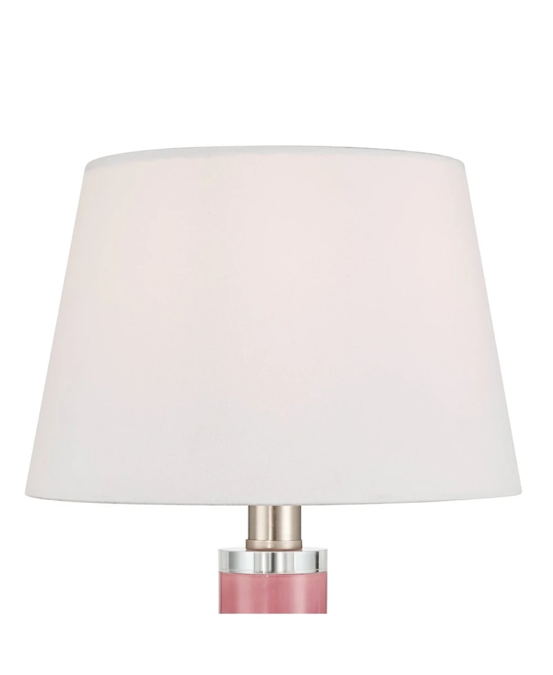 360 Lighting Stuart High Glass Flower Accent Table Lamp