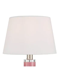 360 Lighting Stuart High Glass Flower Accent Table Lamp