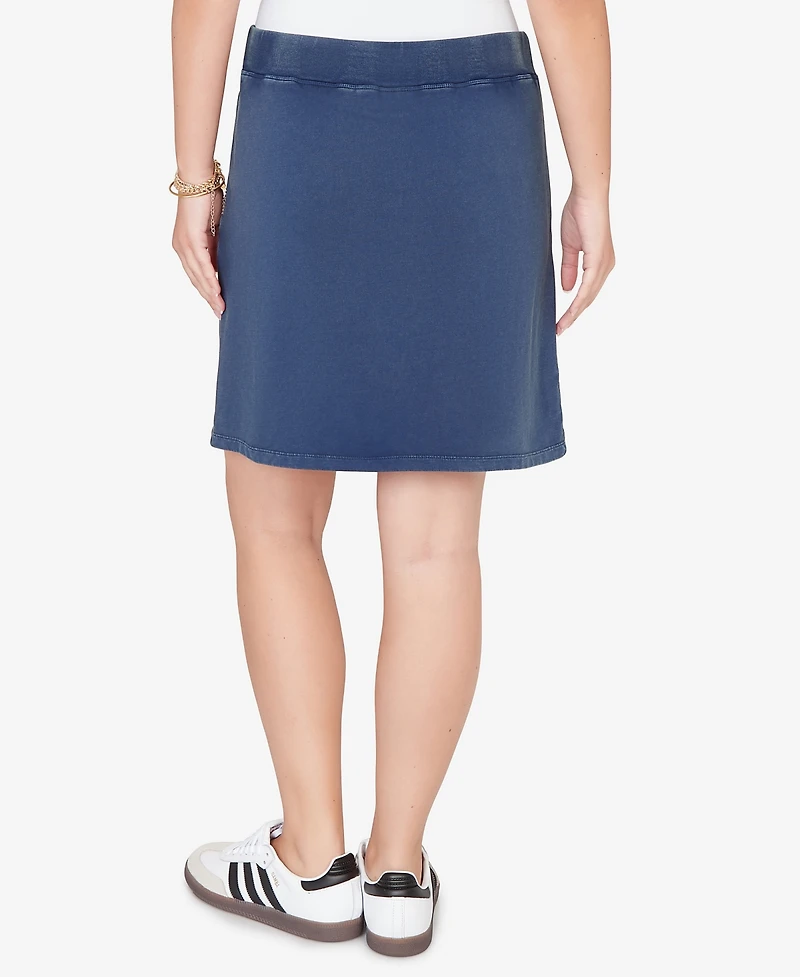Ruby Rd. Petite French Terry Pull-On Skort