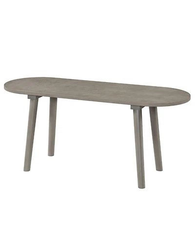 Gouun Solid Wood Farmhouse Dining Bench with Rubber Wood Legs