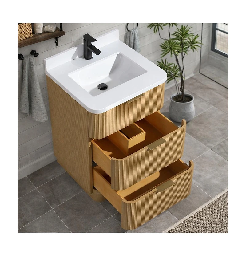 Ari Bath Calamigo 24" Bathroom Vanity Oak