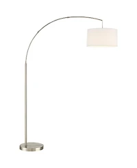 360 Lighting Cora Modern Industrial 72" Tall Arc Floor Lamp with Smart Socket