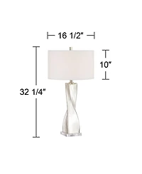 360 Lighting Oirin 32 1/4" Tall Large Modern End Table Lamps Set of 2