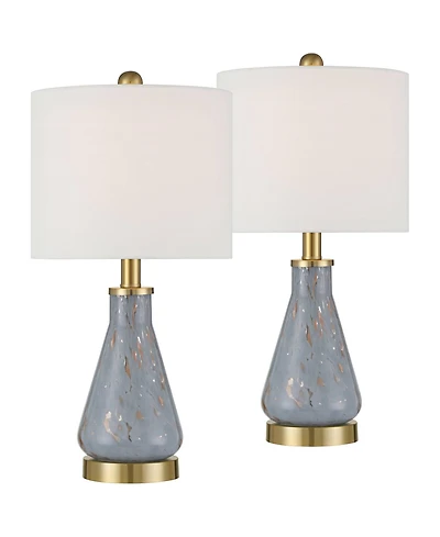 360 Lighting Alexia 20" High Small Modern Accent Table Lamps Set of 2