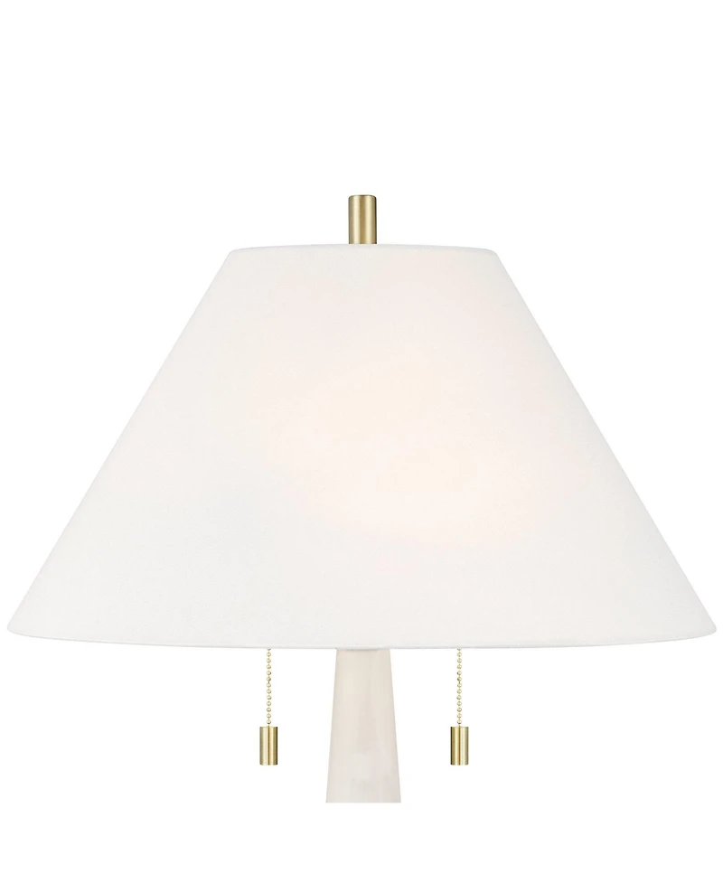 Possini Euro Design Possini Euro Regina 33" High Glass 2-Light Table Lamp Set of 2