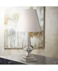 360 Lighting Modern Desk Table Lamp 19" High Brushed Steel