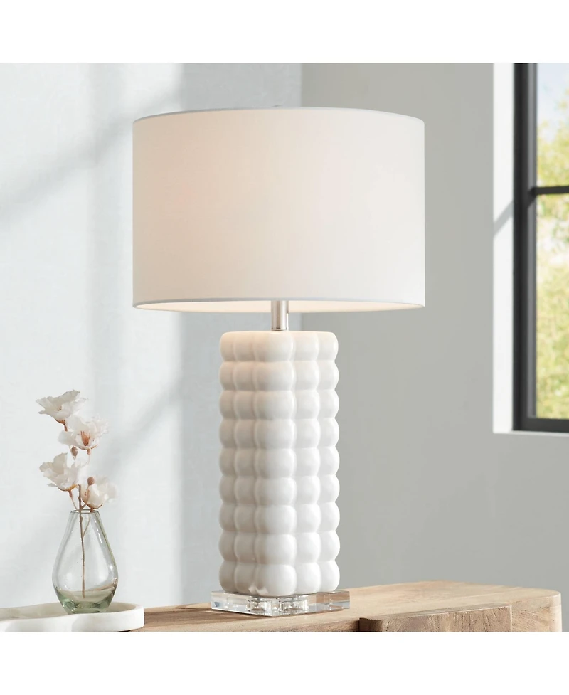 360 Lighting Norma 28" High Textured Bubble Ceramic Table Lamp Set of 2